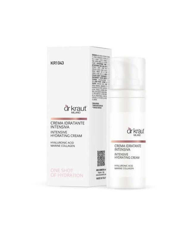 Dr Kraut Italy intensyviai drėkinantis veido kremas su jūriniu kolagenu ir hialurono rūgštimi, 50 ml