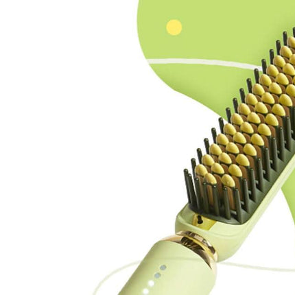 Beauty Kit inFace ZH-10DSG žalias ionizuojantis plaukų šepetys profesionaliam plaukų priežiūrai kirpykloje