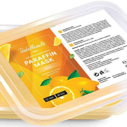 Isabelle parafinas Lemon 500ml – profesionalus citrininų kvapo parafinas manikiūrui ir pedikiūrui salonams
