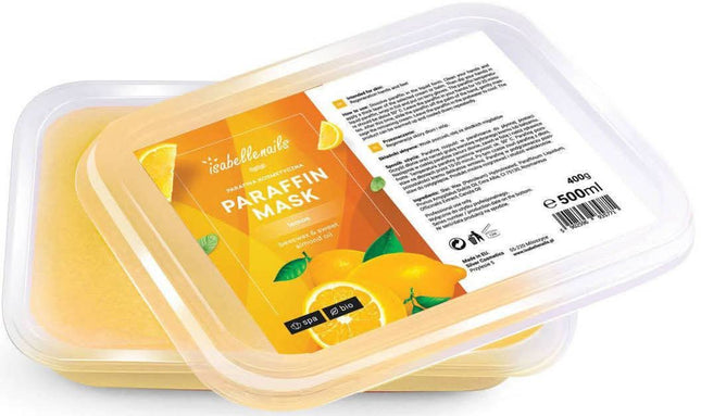 Isabelle parafinas Lemon 500ml – profesionalus citrininų kvapo parafinas manikiūrui ir pedikiūrui salonams