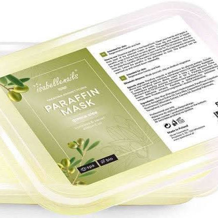 ISABELLE parafinas Olive 500 ml alyvuogių kvapo – profesionalus rankų ir pėdų minkštinimo parafinas salonams