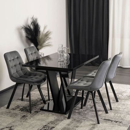 Mebel Elite CLARK išskleidžiamo stalo detalė – aukštos kokybės medžiagos ir ergonomiška darbinė zona