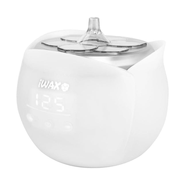 IWAX FLOWER vaško šildytuvas 40W 450ml baltas depiliacijai – profesionalus įrankis salonams