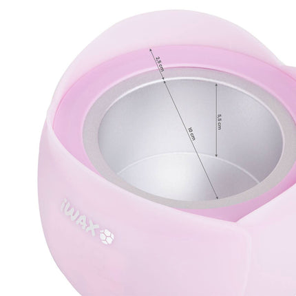 IWAX vaško šildytuvas salonams – 450 ml, 40 W galia, rožinės spalvos dizainas
