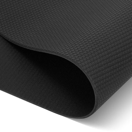 BALANCE MAT BLACK PVC kilimėlis iš viršaus, lygus juodas paviršius patvariam kasdieniam naudojimui