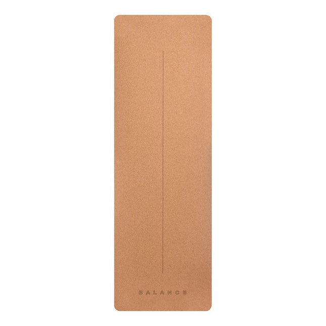 BALANCE MAT CORK RUBBER jogos kilimėlis 183×61 cm iš natūralios gumos ir kamštinės medžiagos profesionalioms studijoms