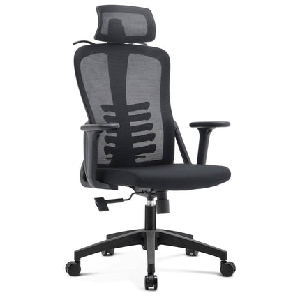 Mebel Elite JULIET ergonominė biuro kėdė juoda – optimali laikysena ilgoms darbo sesijoms salone