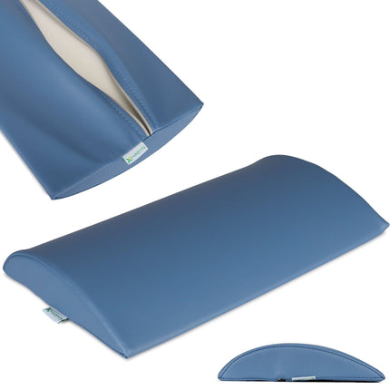 Habys K651 juosmeninės dalies kieta atrama 40x25x5 cm SOFT TOUCH mėlyna – ergonomiška masažo stalo pagalvėlė juosmeniui