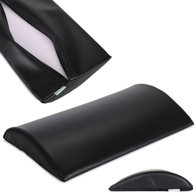 Habys VINYL FLEX K015 juosmeninės dalies minkšta atrama 40x25x5 cm juoda – ergonomiška paciento parama masažo procedūroms