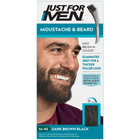 Just For Men ūsų ir barzdos dažai Dark Brown Black M-45, 28.4g - Beauty Kit