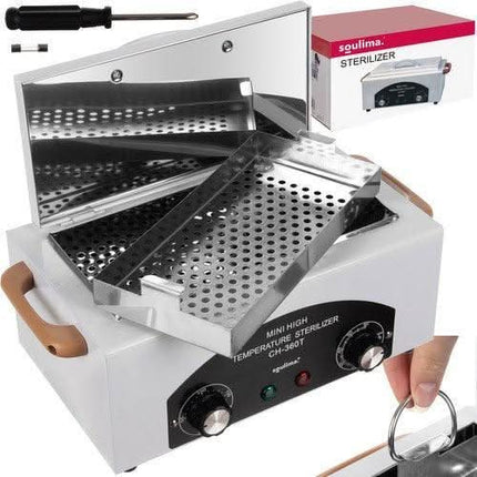 BeautyKit 300W karštojo oro sterilizatorius – efektyvus metalo įrankių sterilizavimas kirpyklai