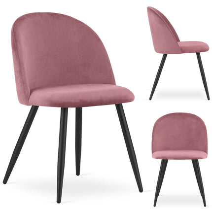 Keturios BELLO aksominės kėdės grožio salonui elegantiškas interjeras profesionali aplinka