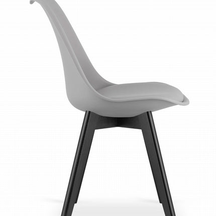 MARK serijos pilkos kėdės 4 vnt ergonomiškas sėdėjimas profesionaliam grožio salonui