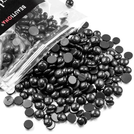 BeautyKit BLACK depiliacijos granulės 1000g – tirpdomos ir naudojamos su vaškintuvu profesionalioms procedūroms