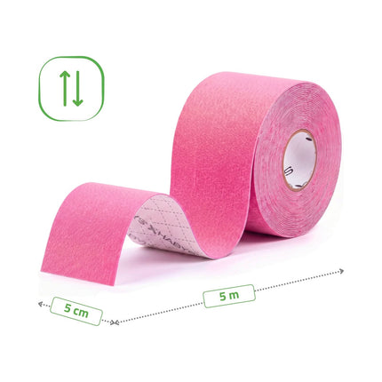 Kineziologinis teipas HABYS STANDARD 5 cm × 5 m, rožinis - kitas vaizdas