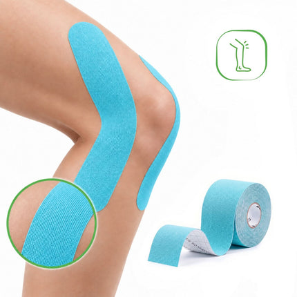 Kineziologinis teipas HABYS STRONG 5 cm × 5 m, mėlynas - nuotrauka 6