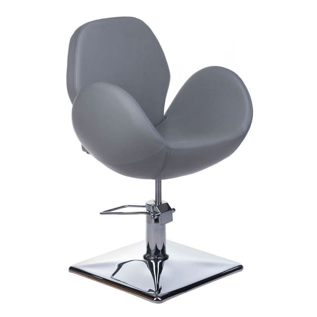 BS kirpyklos kėdė ALTO BH-6952 šviesiai pilka – ergonomiška profesionali kėdė kirpykloms ir grožio salonams