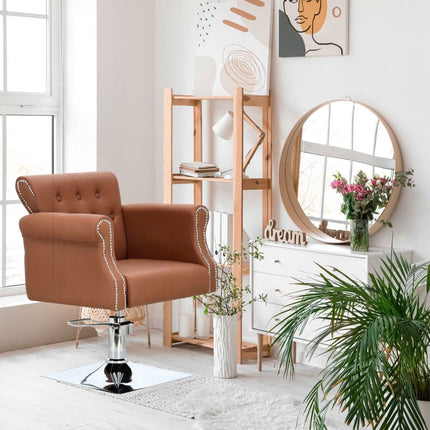 Kirpyklos kėdė KIVA, ruda - Beauty Kit
