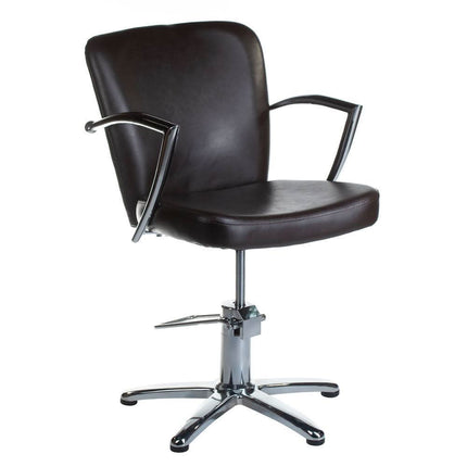 Kirpyklos kėdė LIVIO BH-8173 ruda – profesionali kėdė klientams kirpykloje, BS gamintojo