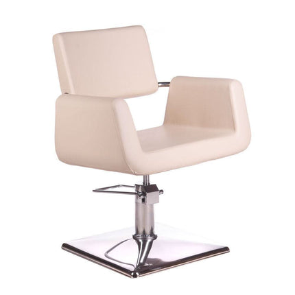 Kirpyklos kėdė VITO BH-6971 kreminė BS – ergonomiška profesionali kėdė kirpykloms ir grožio salonams