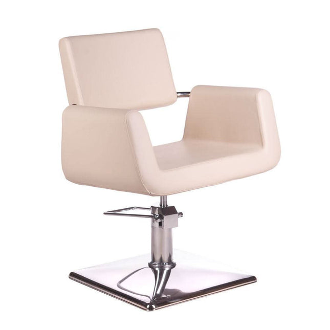 Kirpyklos kėdė VITO BH-6971 kreminė BS – ergonomiška profesionali kėdė kirpykloms ir grožio salonams