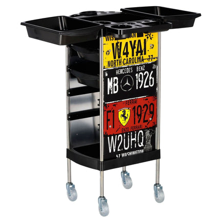 Kirpyklos vežimėlis X11-B PLATE, spalvotas - Beauty Kit