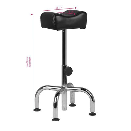 BeautyKit pedikiūro baldas AM-5012C – platus 30×30 cm pagrindas, reguliuojama kojų atrama profesionaliam salonui