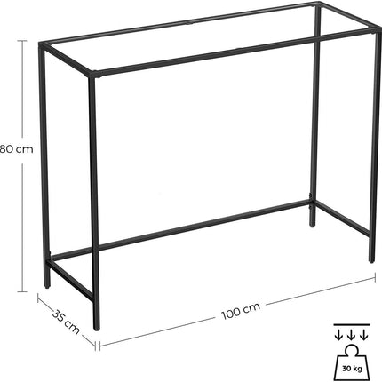 Hurtmeblowy LGT026B01 konsolė 100x35 cm – erdvę taupantis sprendimas profesionaliai kirpyklos aplikai