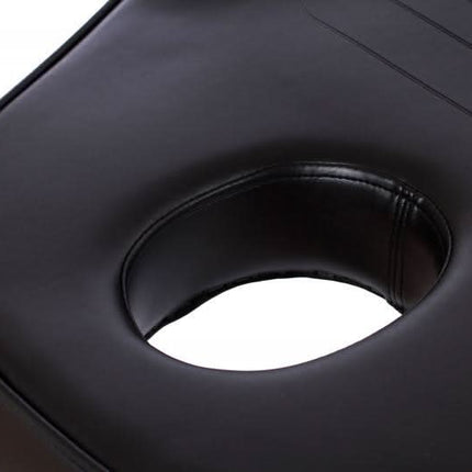 Mechaninis kosmetologų gultas su ergonomiška pagalvėle ir stabilia metaline konstrukcija