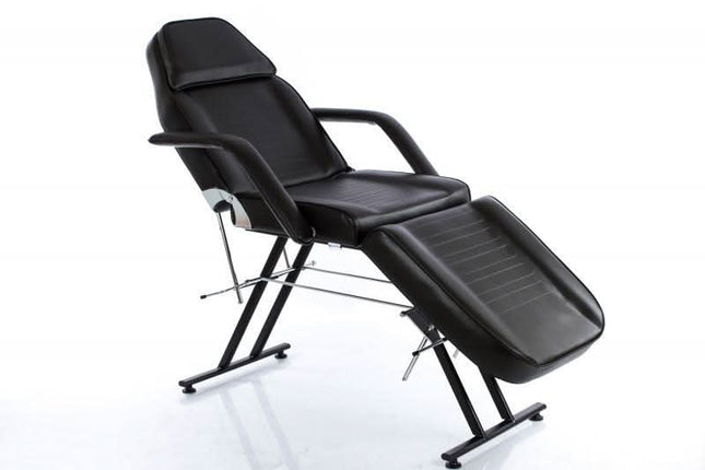 RESTPRO juodas mechaninis kosmetologinis gultas procedūroms grožio salonuose ir klinikose
