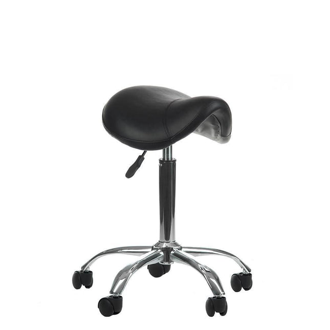 BS kosmetologinė kėdutė BD-9909 juoda – ergonomiška procedūrų kėdė profesionaliems grožio salonams