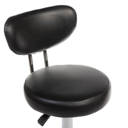 Juoda BS BT-229A kėdutė grožio salone – ergonomiška sėdima vieta procedūroms ir konsultacijoms