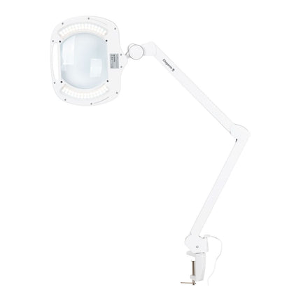 Kosmetologinė LED lempa-lupa ELEGANTE 6030 su spaustuvu, balta - kitas vaizdas