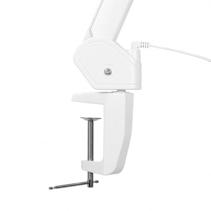 Kosmetologinė LED lempa-lupa ELEGANTE 6031 3D su spaustuvu, balta - nuotrauka 6