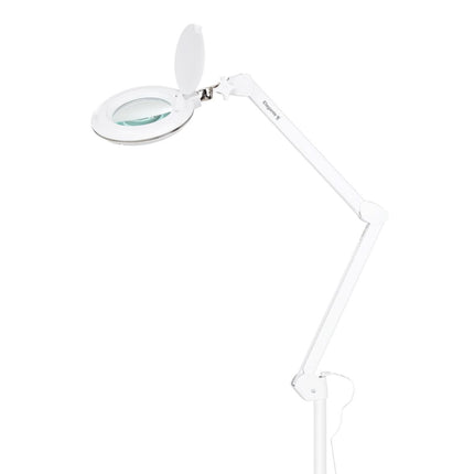 Kosmetologinė LED lempa-lupa ELEGANTE 6031 3D su stovu, balta - iš arti