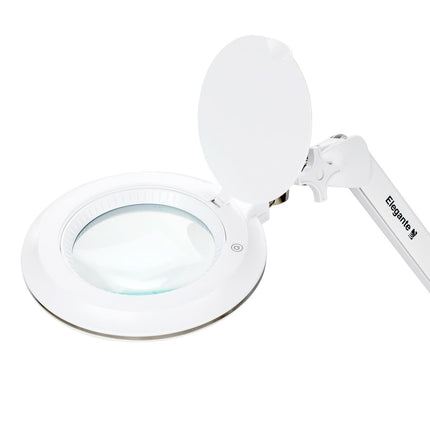 Kosmetologinė LED lempa-lupa ELEGANTE 6031 3D su stovu, balta - nuotrauka 6