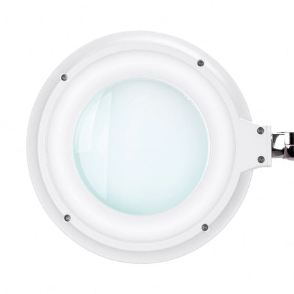 Kosmetologinė LED lempa-lupa ELEGANTE 6031 3D su stovu, balta - nuotrauka 8