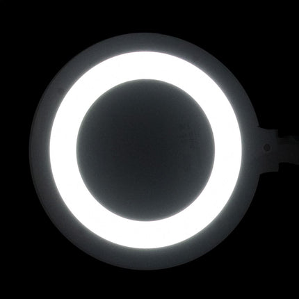 Kosmetologinė LED lempa-lupa ELEGANTE 6031 3D su stovu, balta - nuotrauka 9