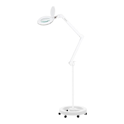 Kosmetologinė LED lempa-lupa ELEGANTE 6031 3D su stovu, balta