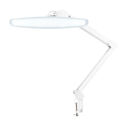Kosmetologinė LED lempa su stalviršio spaustuvu ELEGANTE, balta - iš arti