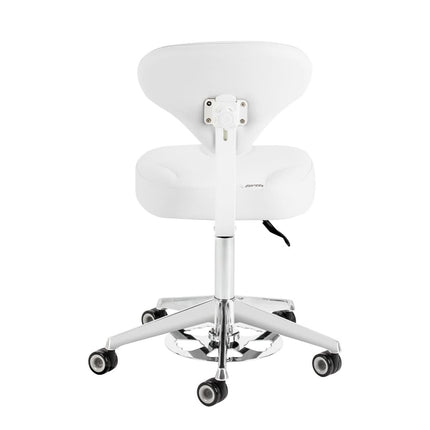 Kosmetologinė meistro kėdė AZZURRO 156-F BUMP-UP, balta - kitas vaizdas