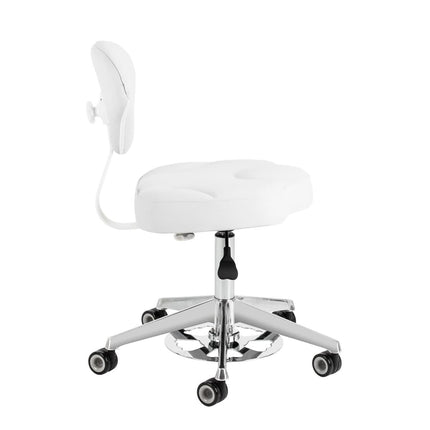 Kosmetologinė meistro kėdė AZZURRO 156-F BUMP-UP, balta - detalės