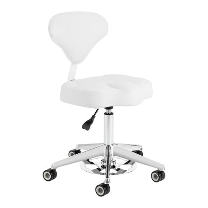 Kosmetologinė meistro kėdė AZZURRO 156-F BUMP-UP, balta