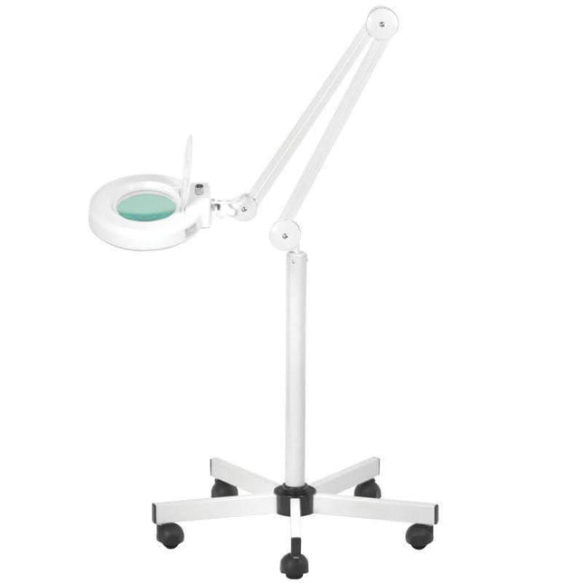 BeautyKit kosmetologinė lempa-lupa LED S5 pastatoma su šviesos reguliavimu – profesionali apšvietimo priemonė