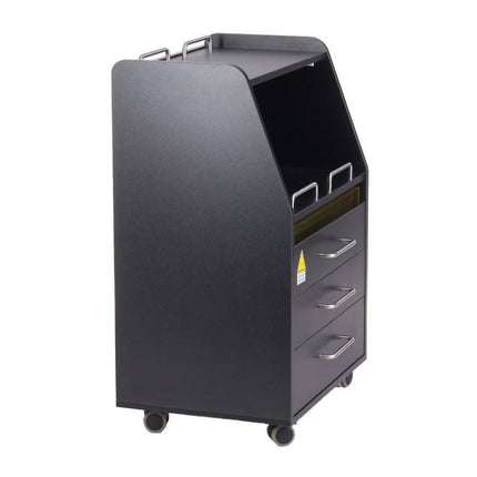 BS BD-T601 instrumentų vežimėlis su integruotu UV sanitizatoriumi manikiūro ir grožio salonams