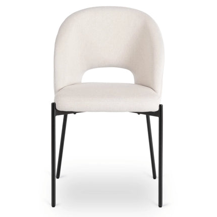BROS kreminė kėdė grožio salonui – elegantiška ir ergonomiška sėdynė klientams