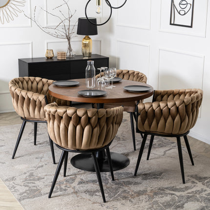 Mebel Elite kėdė ELENA BEIGE – stilingas ir funkcionalus baldas profesionaliam grožio salonui