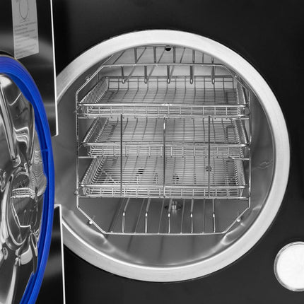 LAFOMED 18 L sterilizacijos autoklavas – LED ekranas, B klasė, tinkamas estetinei medicinai