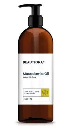 Beautiona makadamijų aliejus 500 ml – profesionalus masažo aliejus grožio salonams ir SPA