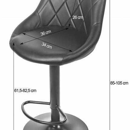 Stilinga juoda eko odos kėdė KAST Hurtmeblowy – idealus baldas grožio salono aplinkai